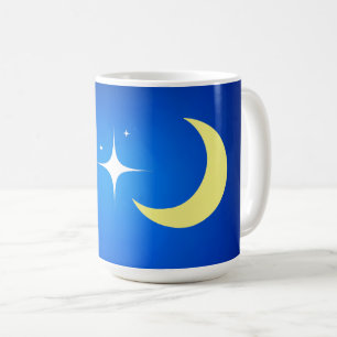 Crescent Moon With Stars Symbol Coffee Mug
