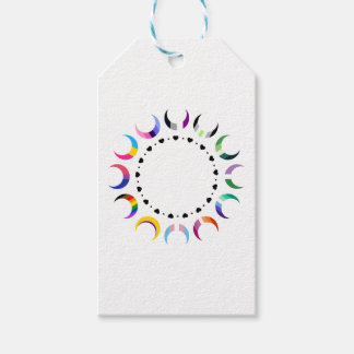 Crescent Pride Moons & Heart Ring Gift Tags