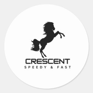 CRESCENT SPEEDY FAST HORSE DELIVERY SEAL STIKER