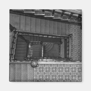 Crescent Stairwell Grayscale Magnet