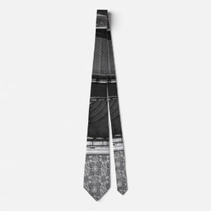 Crescent Stairwell Grayscale Neck Tie