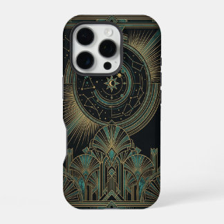 Crescent Star Deco Moon | Art iPhone 16 Pro Case