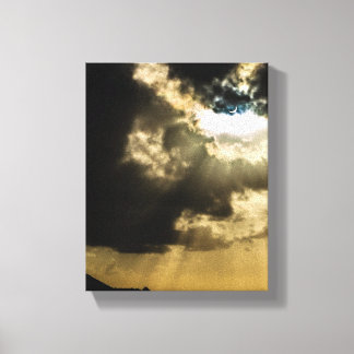 Crescent Sun during Solar Eclipse Canvas Print