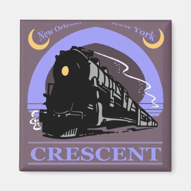 Crescent Train Ride Magnet (Front)