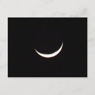 Crescent Winter Moon Postcard