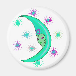 cresent moon goddess magnet