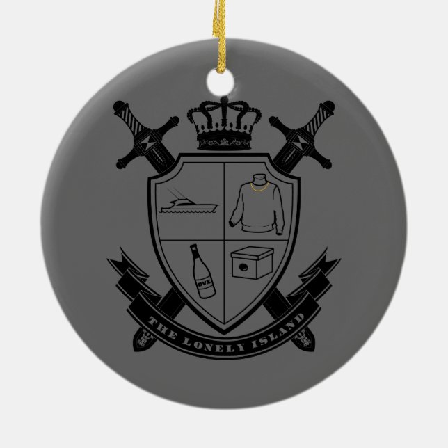Crest Ceramic Tree Decoration (Back)