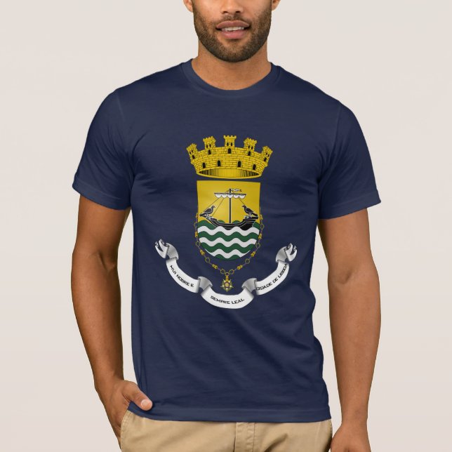 Crest of Lisbon Lisboa Portugal T-Shirt (Front)