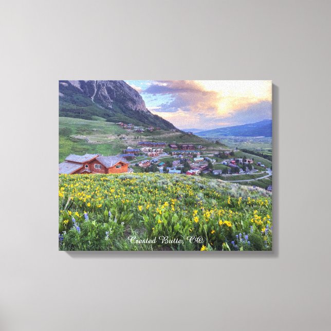 Crested Butte, CO Photograph Canvas Print (Front)