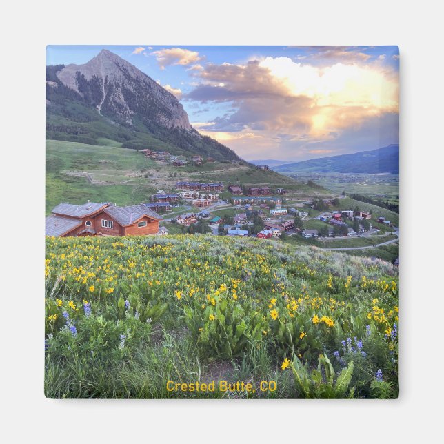 Crested Butte, CO Photograph Magnet (Front)