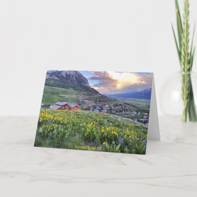 Crested Butte, CO Photograph Thank You Card (Front)