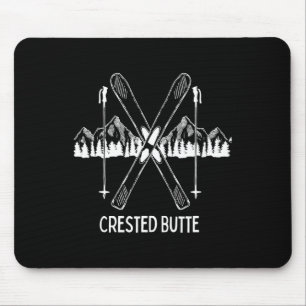Crested Butte Co Rocky Mountains Colorado Ski Snow Mouse Pad