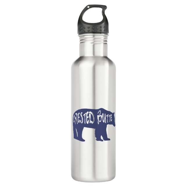 Crested Butte Colorado Bear 710 Ml Water Bottle (Front)