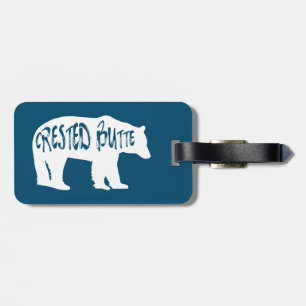 Crested Butte Colorado Bear Luggage Tag