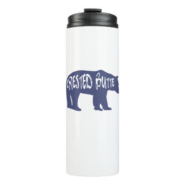 Crested Butte Colorado Bear Thermal Tumbler (Front)