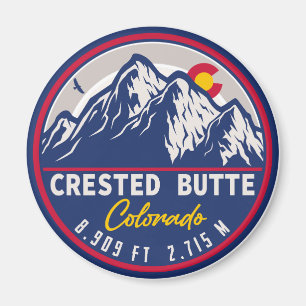 Crested Butte Colorado - Camping Hiking Souvenirs Magnet