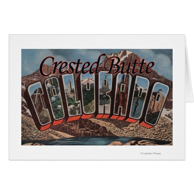 Crested Butte, Colorado - Large Letter Scenes (Front Horizontal)