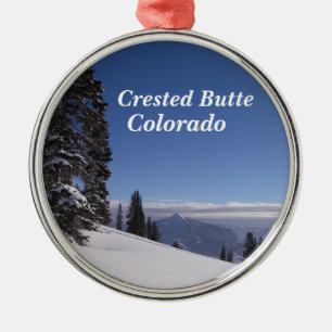 Crested Butte, Colorado Metal Tree Decoration