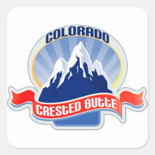 Crested Butte Colorado Square Sticker