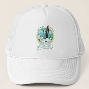 Crested Butte Mountain Colorado Ski logo Trucker Hat