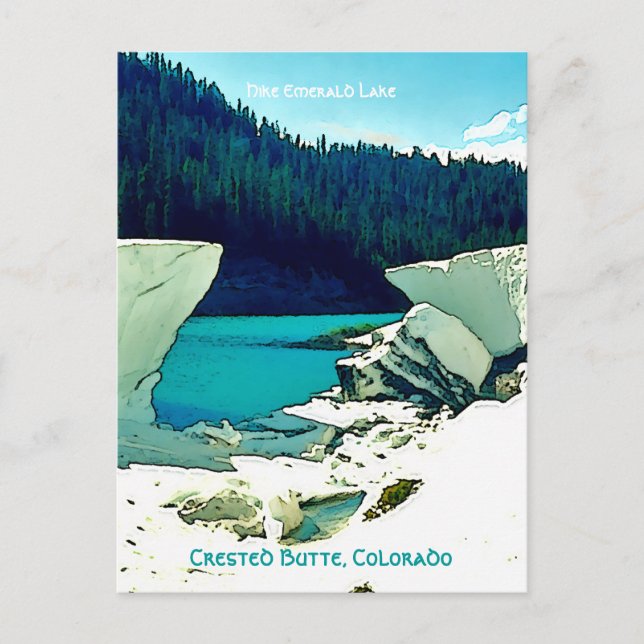 Crested Butte Vintage Style Postcard (Front)