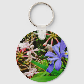 Crested Dwarf Iris Key Ring