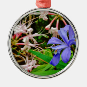 Crested Dwarf Iris Metal Tree Decoration