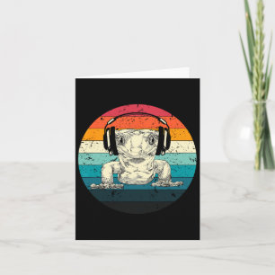 Crested Gecko Playing Video Game Funny Gamers  Card