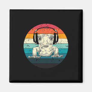 Crested Gecko Playing Video Game Funny Gamers Magnet