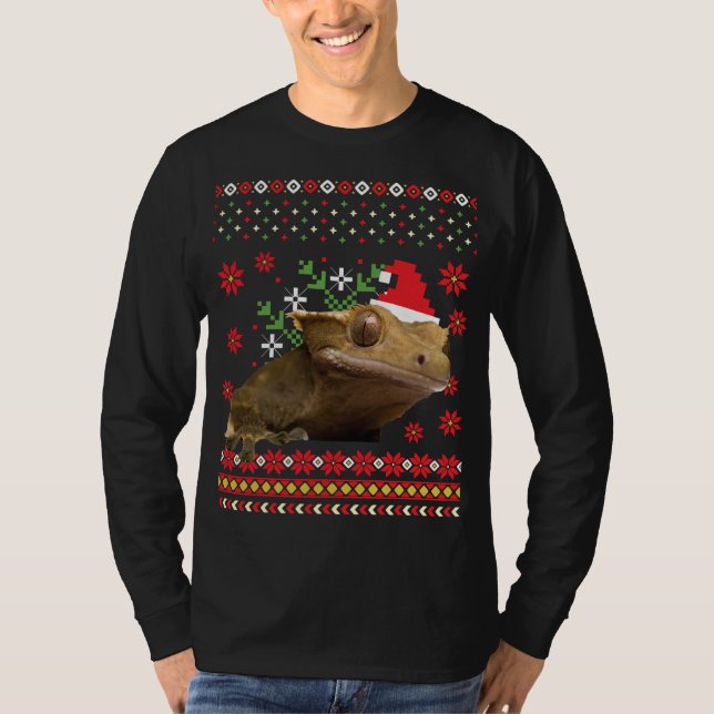 Crested Gecko Ugly Christmas Sweater (Front)