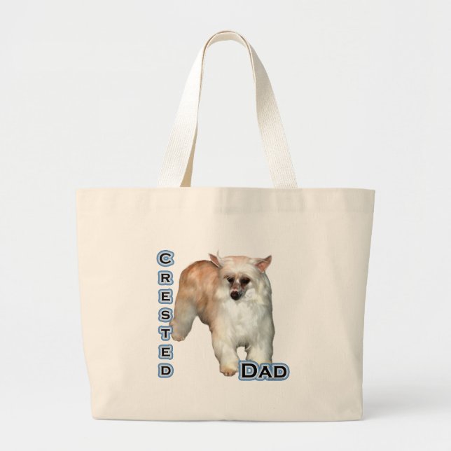 Crested(powder) Dad 4 Large Tote Bag (Front)