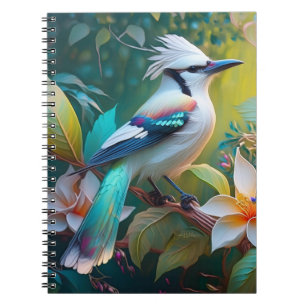 Crested Teal Winged Jay Notebook