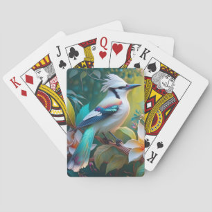 Crested Teal Winged Jay Playing Cards