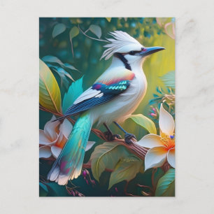 Crested Teal Winged Jay Postcard