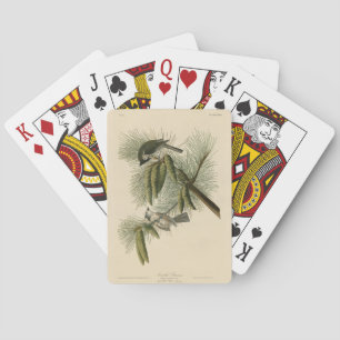 Crested (Tufted) Titmouse Audubon Birds of America Playing Cards
