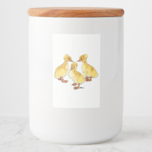 Crested White Ducklings Food Label