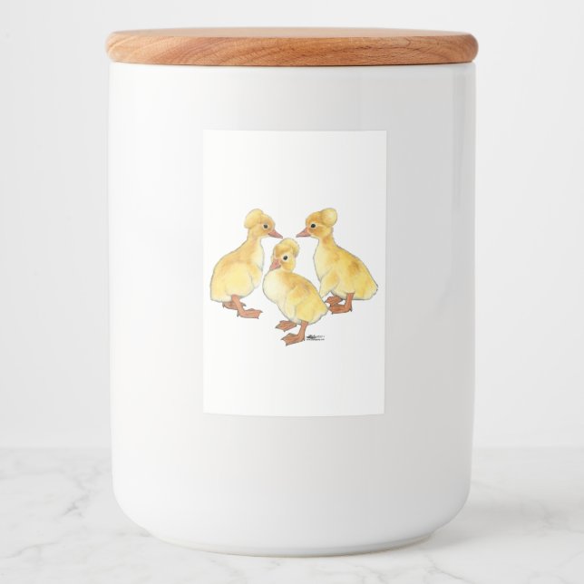 Crested White Ducklings Food Label (Front)