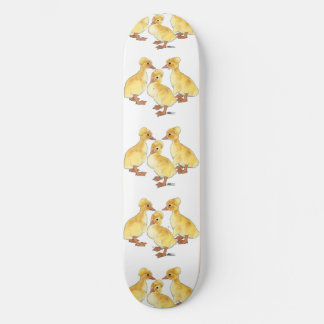 Crested White Ducklings Skateboard