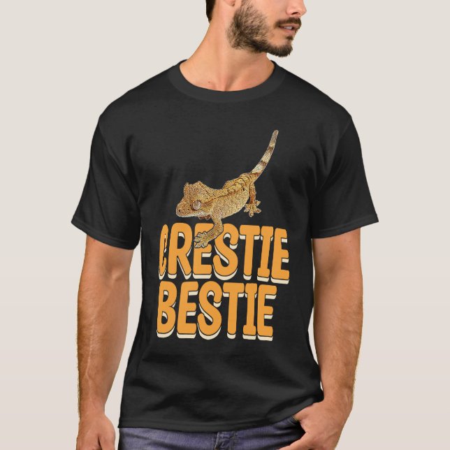 Crestie Bestie Gecko Reptiles  Reptile Owner Graph T-Shirt (Front)