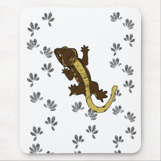 crestie footprints (mousepad) mouse pad