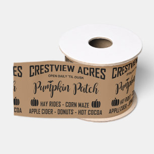 CRESTVIEW ACRES PUMPKIN PATCH Ribbon Grosgrain Ribbon
