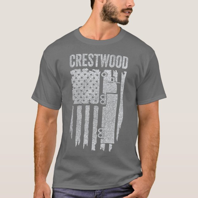 Crestwood Kentucky KY Tourism Semi Stuck on T-Shirt (Front)