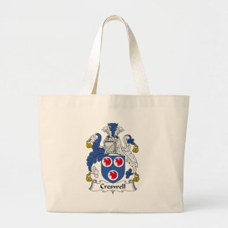 Creswell Family Crest Large Tote Bag