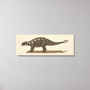 Cretaceous Dinosaur Ankylosaurus Canvas Print