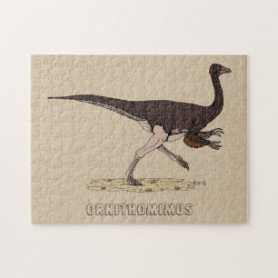 Cretaceous Dinosaur Ornithomimus Jigsaw Puzzle