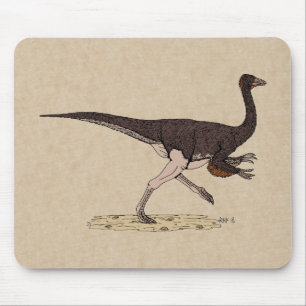 Cretaceous Dinosaur Ornithomimus Mouse Pad