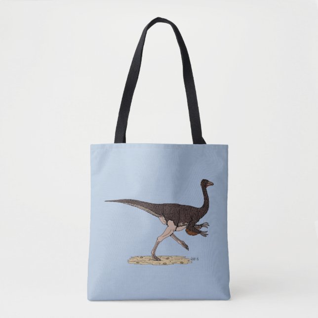 Cretaceous Dinosaur Ornithomimus Tote Bag (Front)