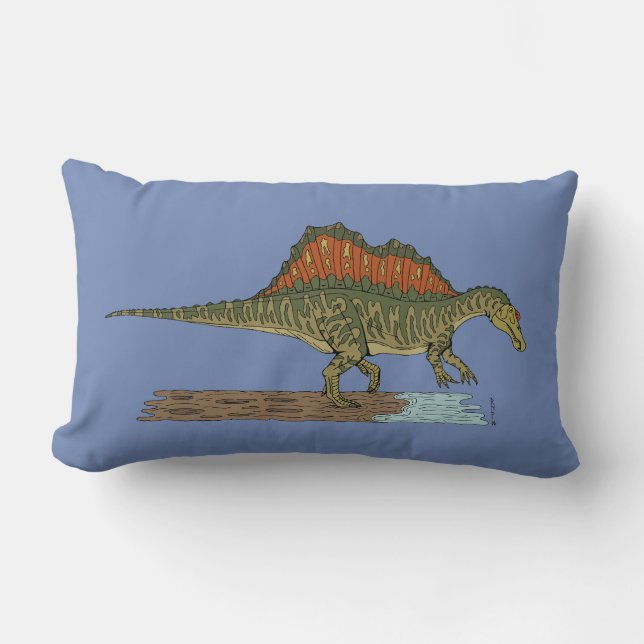 Cretaceous Dinosaur Spinosaurus Lumbar Cushion (Front)