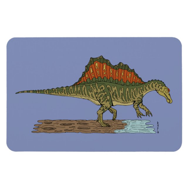 Cretaceous Dinosaur Spinosaurus Magnet (Horizontal)