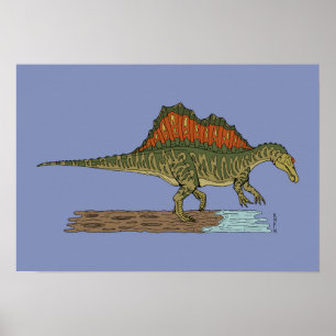 Cretaceous Dinosaur Spinosaurus Poster